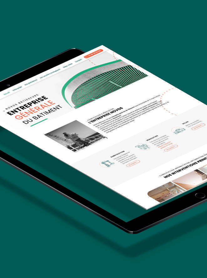 Graphiste à Marseille – Site web entreprise du bâtiment