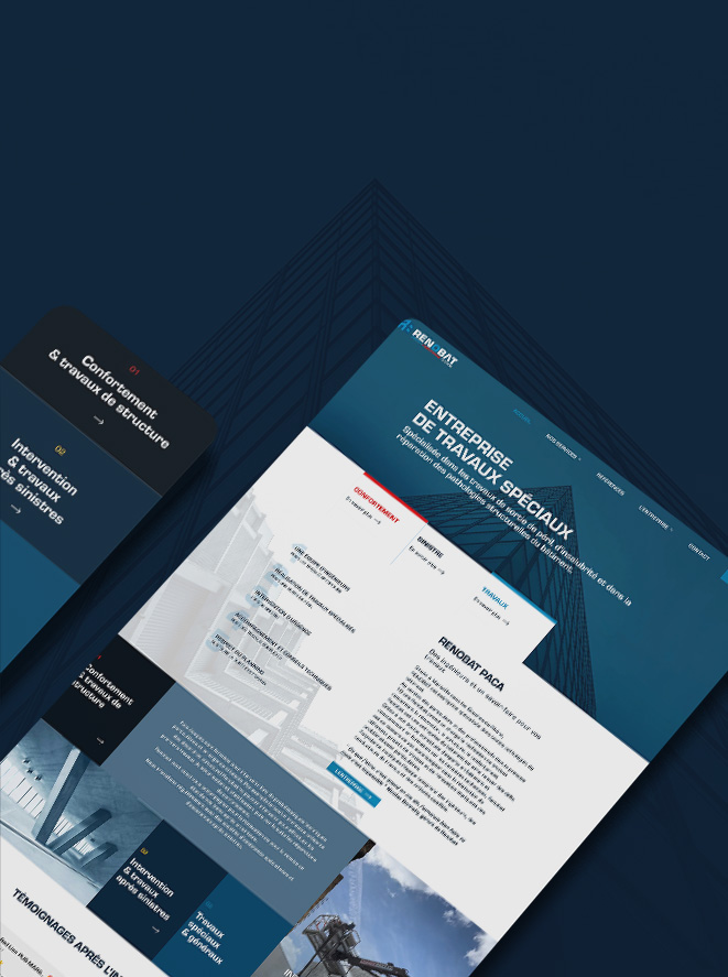 Graphiste à Marseille – Site web entreprise du bâtiment